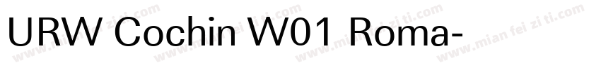 URW Cochin W01 Roma字体转换